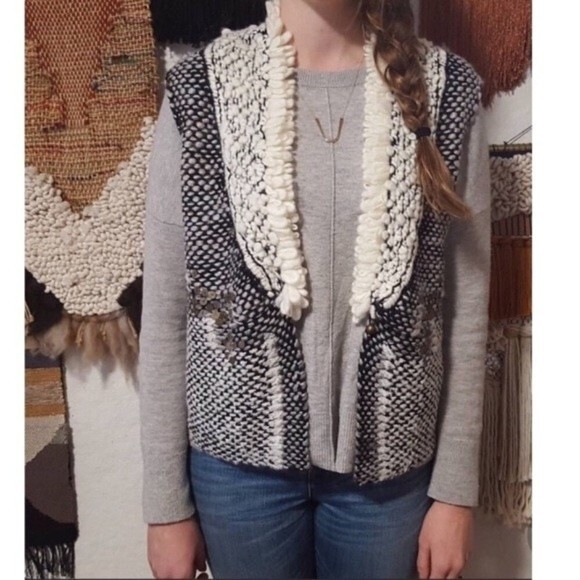Anthropologie All Roads Cross Country Sweater Vest M/L NWOT - Picture 3 of 10